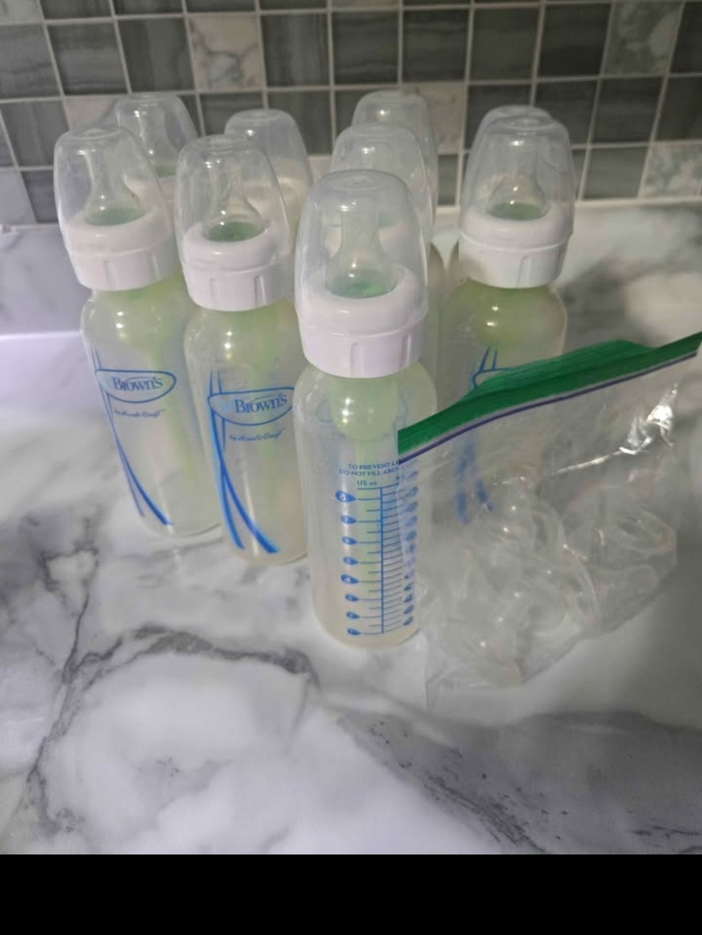 Dr Browns Bottles With Bag Of Nipples